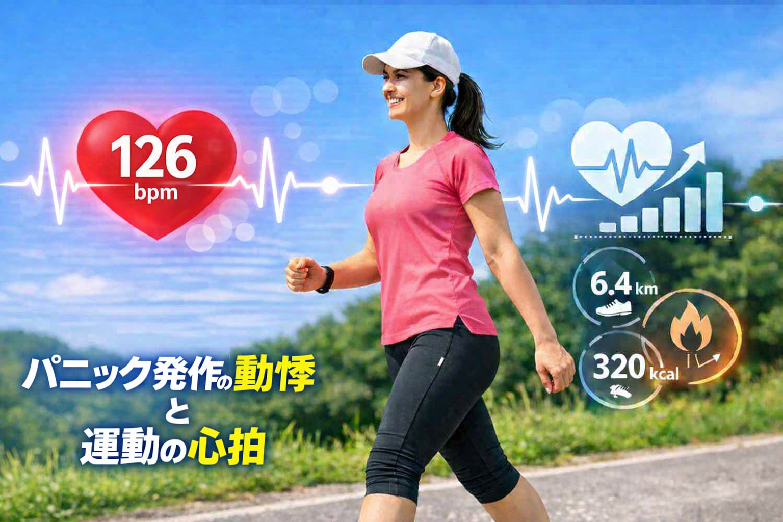 パニック発作と動悸と運動の心拍